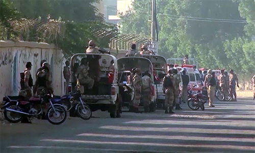 کراچی : رینجرز کی کارروائی, چھپایا گیا اسلحہ برآمد
