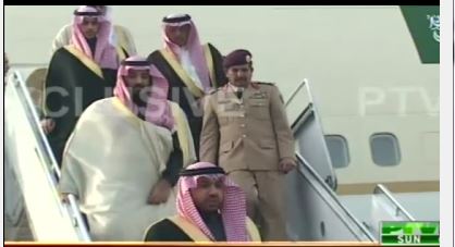 سعودی وزیر دفاع پرنس محمد بن سلمان السعود اسلام آباد پہنچ گئے