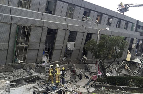 تائیوان میں شدید زلزلہ‘ کئی عمارتیں منہدم‘ 7 افراد ہلاک‘ سیکڑوں زخمی