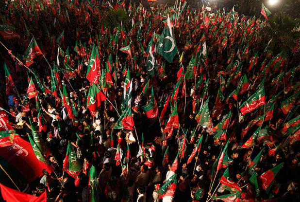 لاہور: پاکستان تحریک انصاف کی یکم مئی کے جلسے کی تیاریاں، اسٹیج اور پنڈال کا ڈیزائن تیار