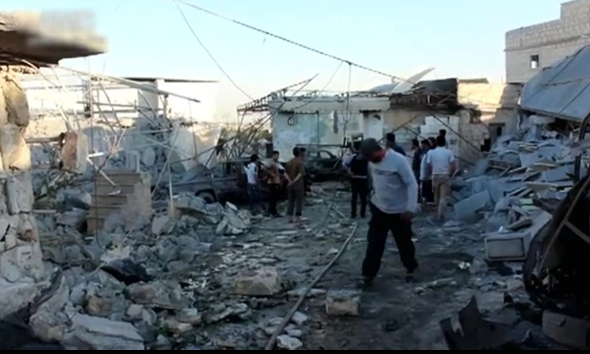 شامی جنگی طیاروں کی حلب میں فضائی کارروائی،12افرادہلاک