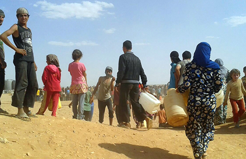 اردن شام سرحد پر خوراک کا بحران‘ 30ہزار شامی بچوں کی زندگیاں داﺅ پر لگ گئیں