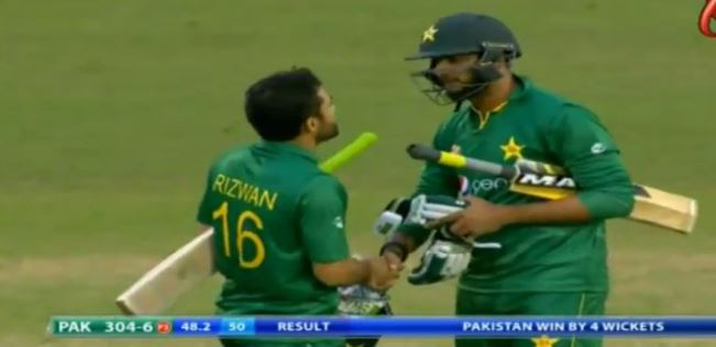 پانچویں ون ڈے میں پاکستان نے انگلیںڈ کو 4وکٹوں سے شکست دیدی