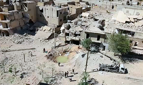 حلب پر روسی‘ شامی طیاروں کی شدید بمباری‘ 200 سے زائد شہری جاں بحق