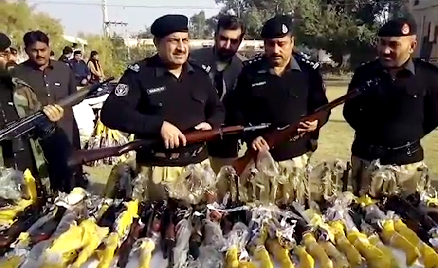 پشاور ،دہشتگردی کا بڑا منصوبہ ناکام، اسلحے کی بڑی کھیپ پکڑی گئی
