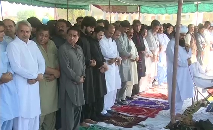 لاڑکانہ ، سابق صوبائی وزیر سندھ ایاز سومرو کی نماز جنازہ ادا
