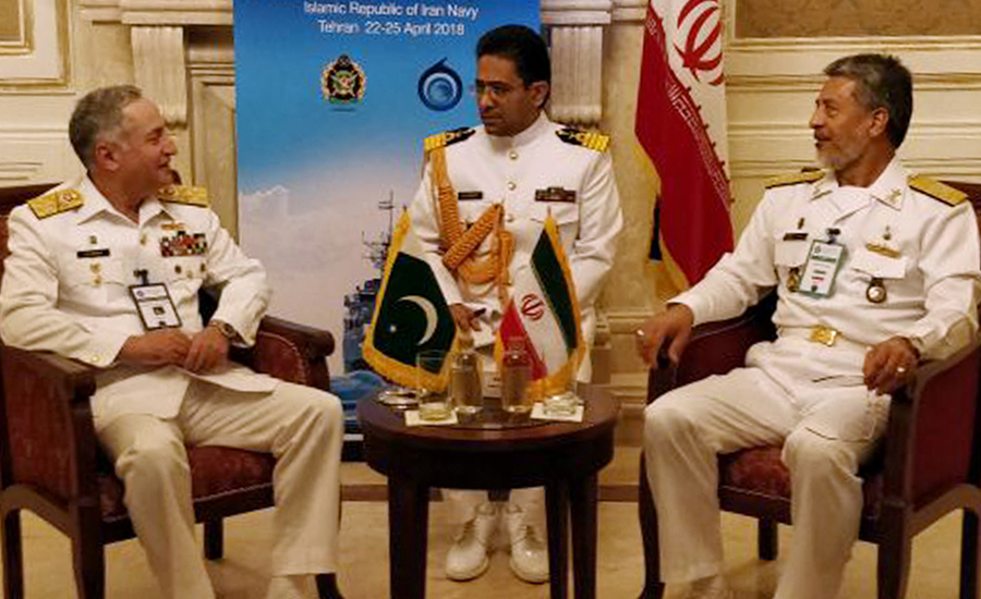 سربراہ پاک بحریہ کی ایران کی عسکری قیادت سے ملاقاتیں،بحری تعاون و سکیورٹی پر تبادلہ خیال