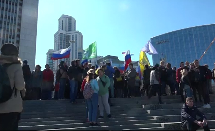 ماسکو ، روس میں صدر ولاد یمیر پیوٹن کے خلاف مظاہرے پھوٹ پڑے