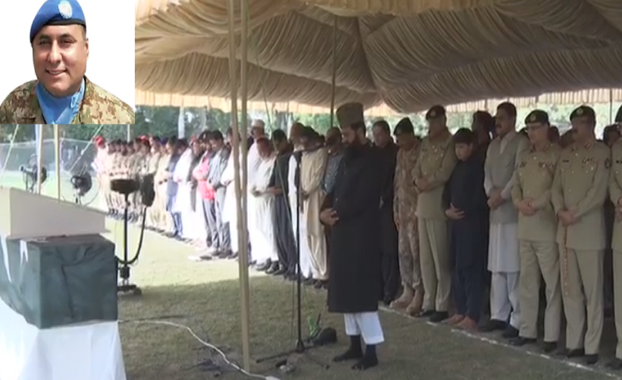 کرنل شہید سہیل عابد سپرد خاک،نماز جنازہ میں آرمی چیف کی شرکت