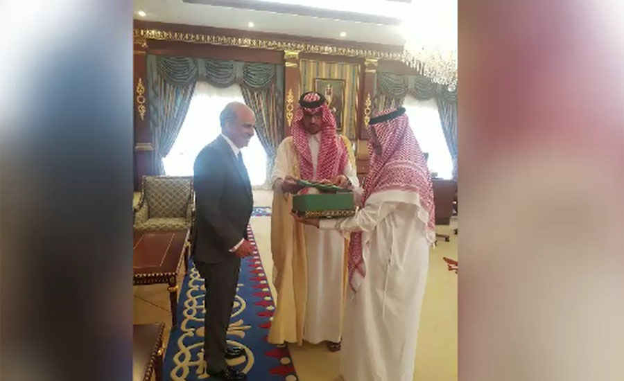 پاکستانی سفیر خان ہشام بن صدیق کی ڈپٹی گورنر مدینہ شہزادہ سعود الفیصل سے ملاقات