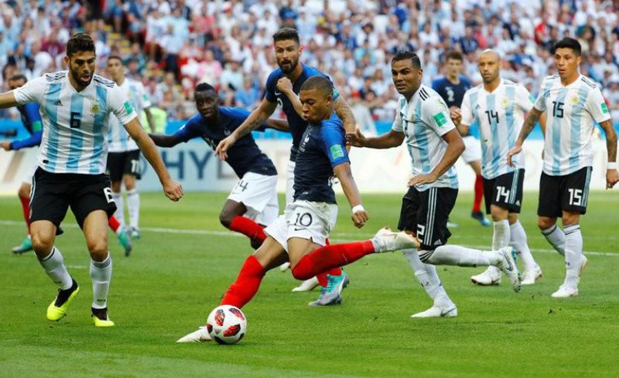 فیفاورلڈ کپ ،فرانس کے ہاتھوں  ارجنٹائن  ناک آؤٹ
