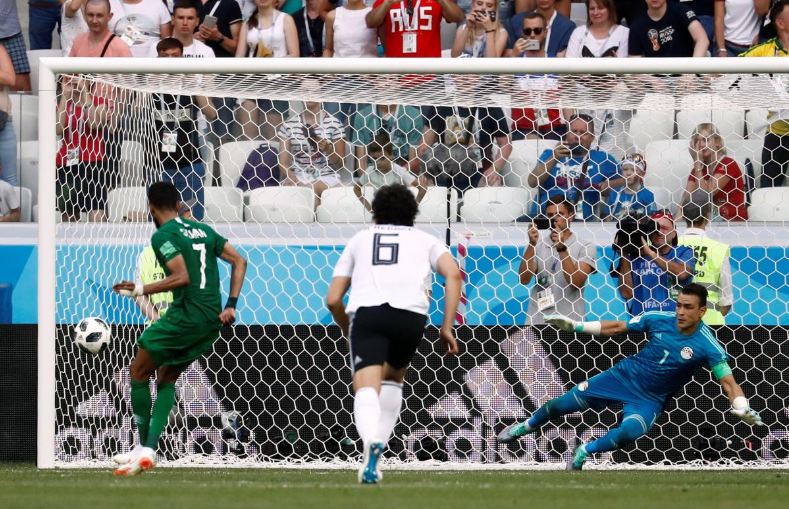 فیفا ورلڈ کپ ،سعودی عرب نے مصر ،یوروگوئے نے روس کو شکست دیدی
