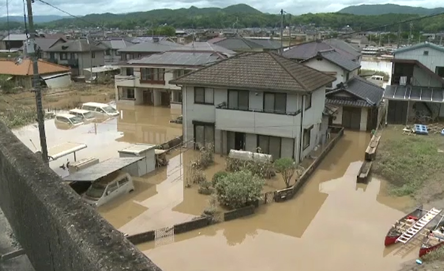 جاپان میں موسلادھار بارشوں نے تباہی مچا دی،ہلاکتوں کی تعداد 100 ہو گئی