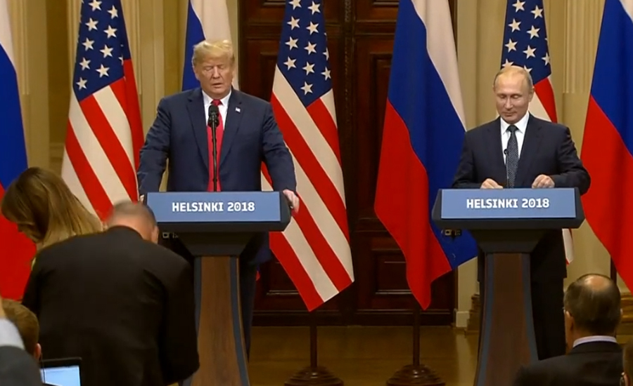 امریکی صدر اور روسی ہم منصب کی خوشگوار ماحول میں ملاقات  ،ایک دوسرے کی تعریفیں کیں
