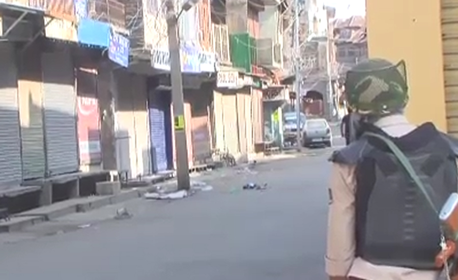 مقبوضہ کشمیر میں نظام زندگی منجمد ،  دوسرے دن بھی شٹرڈاؤن ہڑتال کا سلسلہ جاری