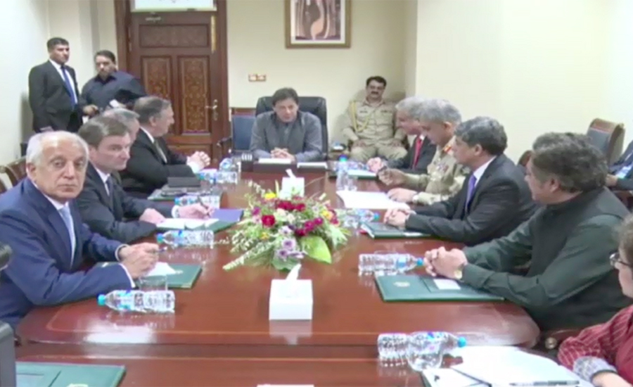 امریکی وزیر خارجہ کی پاکستانی وزیراعظم اور ہم منصب سے الگ الگ ملاقاتیں