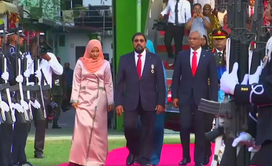 مالدیپ کے نئے صدر ابراہیم محمد صولیح نے عہدے کا حلف اٹھا لیا