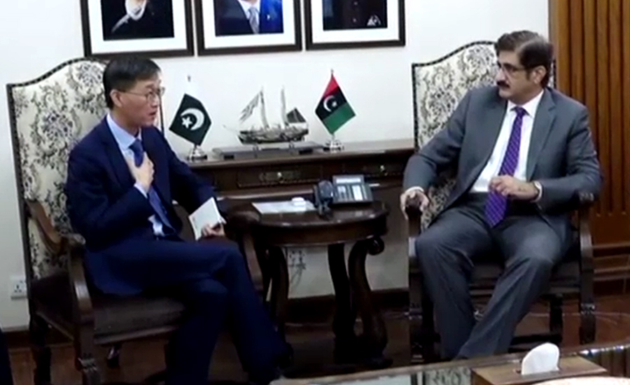 چین کے سفیرکی وزیراعلیٰ سندھ سے ملاقات،پولیس شہدا کو خراج عقیدت پیش کیا