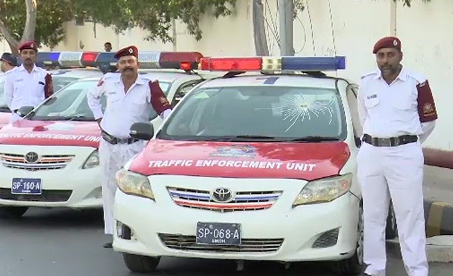کراچی پولیس چیف نے ٹریفک انفورسمنٹ یونٹ کاافتتاح کردیا