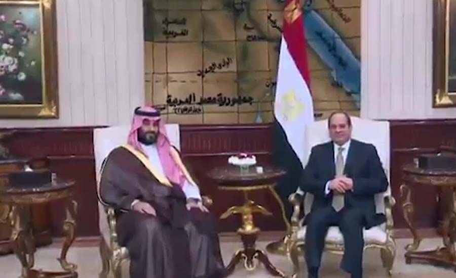 سعودی شہزادہ محمد بن سلمان کی مصری صدر سے ملاقات
