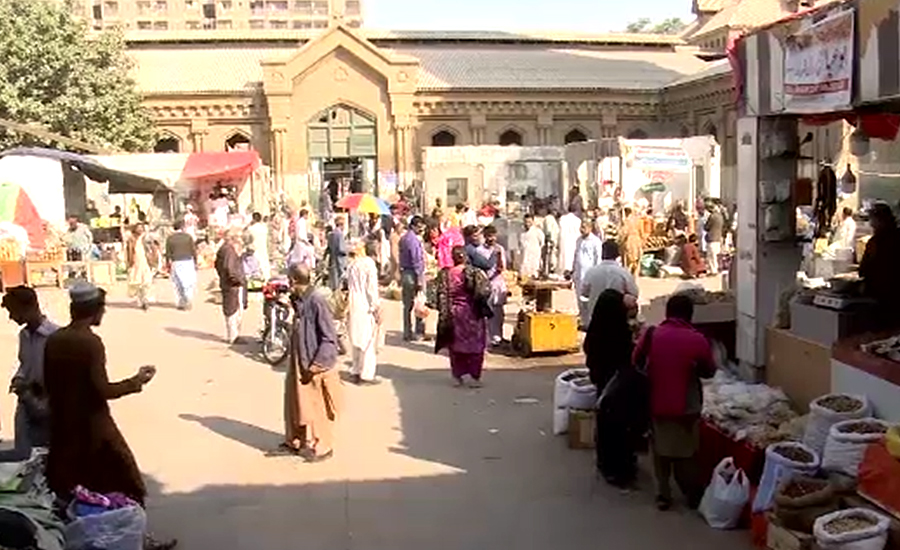 کراچی،ایک ماہ بعد بھی تاریخی ایمپریس مارکیٹ کا حسن بحال نہ ہو سکا