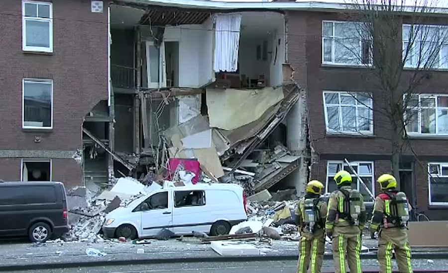نیدر لینڈ  ، عمارت میں سلنڈر دھماکے سے 9افراد زخمی