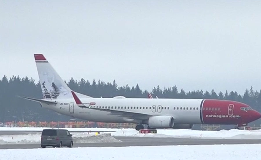 ناروے کے مسافر جہاز کی بم کی جھوٹی اطلاع پر سویڈن کے ایئر پورٹ پر لینڈنگ