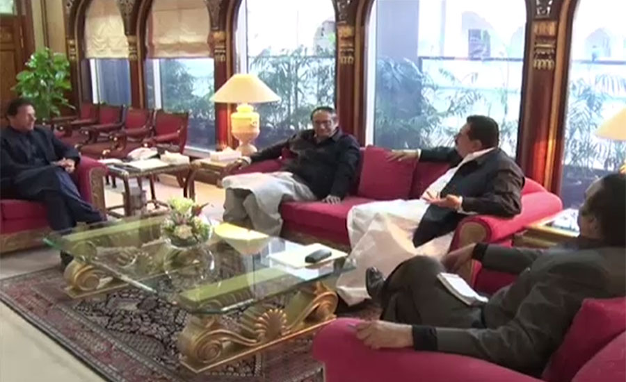 وزیراعظم عمران خان سے ق لیگ کے سربراہ چودھری شجاعت حسین کی ملاقات