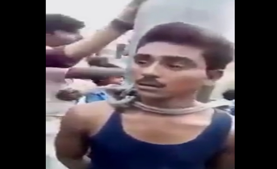 بھارت میں ہندو انتہا پسند غنڈوں کا مسلم نوجوان کو پول سے باندھ کر تشدد