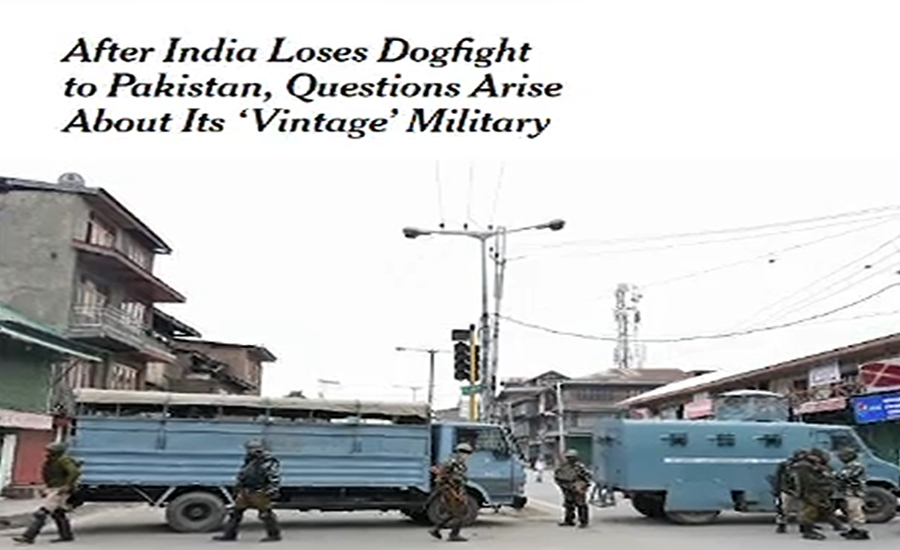 بھارت صرف 10روز تک  جنگ لڑ سکتاہے ، نیو یارک ٹائمز