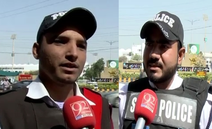 کراچی پولیس کے اہلکار بھی اسٹیڈیم میں میچ دیکھنے کے خواہشمند