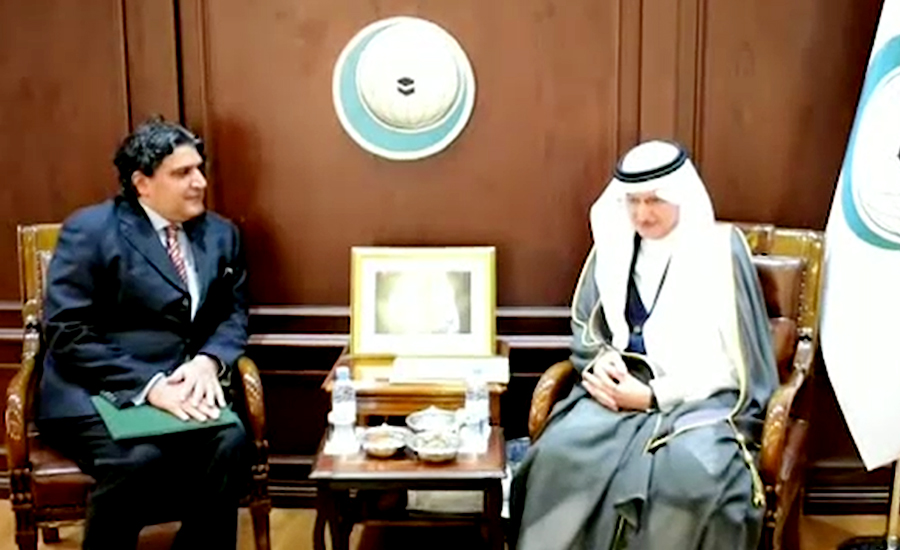 پاکستان کے سعودی عرب میں سفیر علی اعجاز کی او آئی سی کے سیکرٹری جنرل سے ‏ملاقات