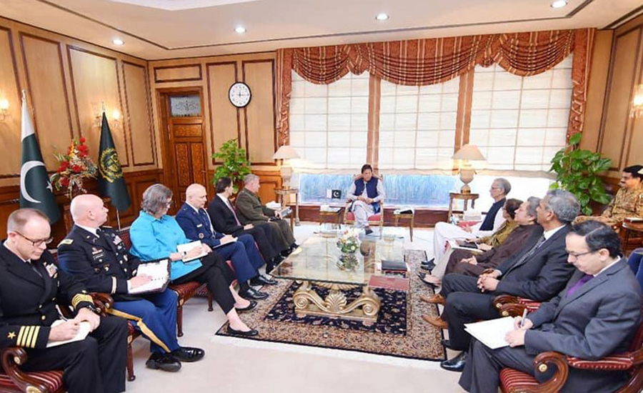 وزیر اعظم سے امریکی سینٹرل کمانڈ کے کمانڈر کی ملاقات، باہمی دلچسپی کے امور پر ‏گفتگو