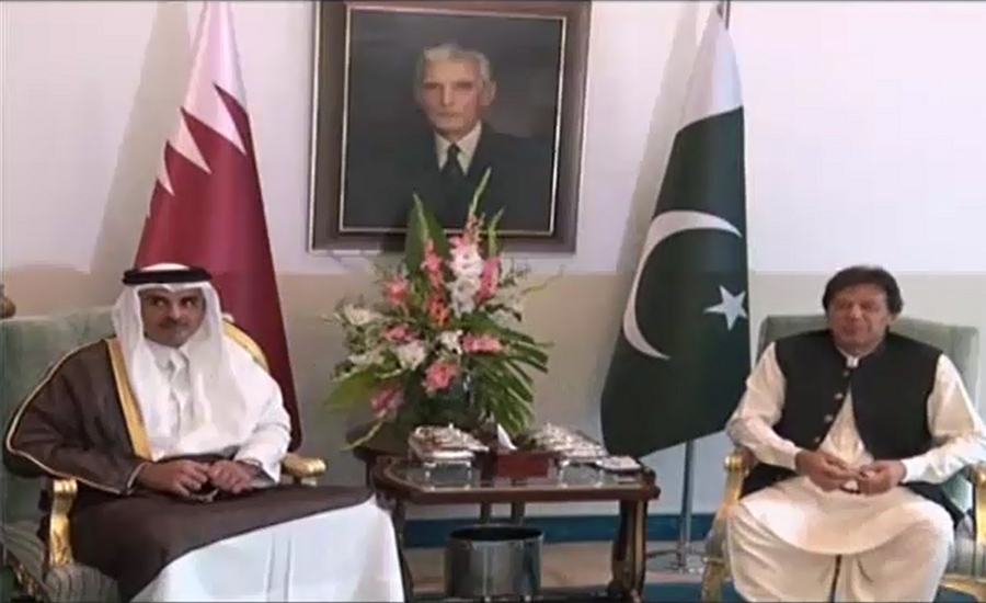 وزیر اعظم عمران خان اور امیر قطر میں ون آن ون ملاقات کے بعد وفود کی سطح پر مذاکرات