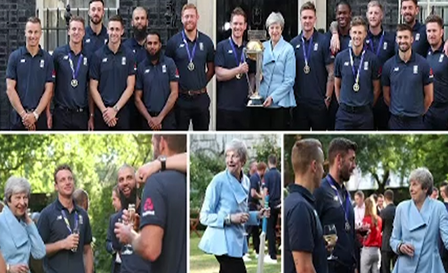 انگلش ٹیم ورلڈ کپ جیتنے پر برطانوی وزیر اعظم کی مہمان بنی