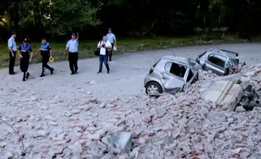 البانیہ میں زلزلہ، 49 افراد زخمی، متعدد عمارتوں کو نقصان