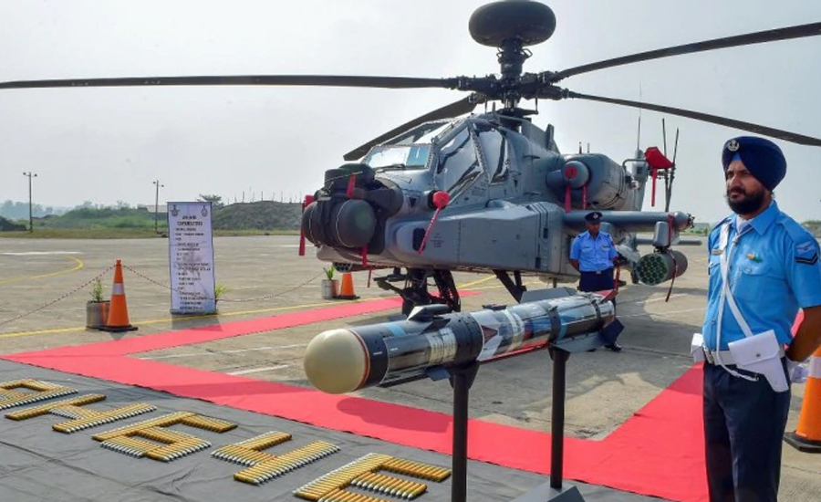 بھارتی فضائیہ میں 8 اپاچی ہیلی کاپٹر شامل