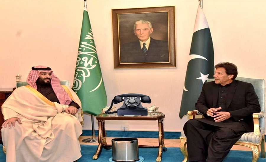 وزیر اعظم کا سعودی ولی عہد سے ٹیلیفونک رابطہ ، باہمی دلچسپی کے امور پر گفتگو