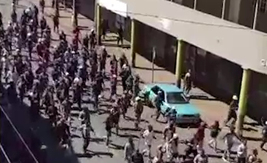 جوہانسبرگ میں پرتشدد مظاہروں کا سلسلہ جاری