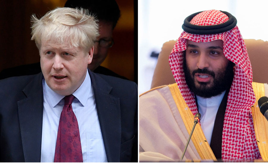 سعودی ولی عہد اور برطانوی وزیراعظم کا ٹیلیفونک رابطہ،آرامکو حملے کی مذمت