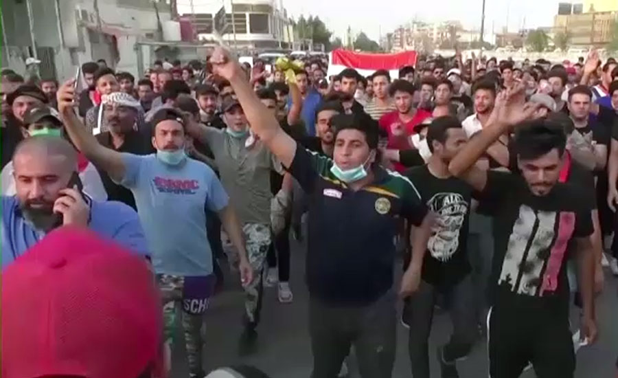 عراق میں احتجاج جاری، جھڑپوں میں ہلاکتیں 100 ہوگئیں
