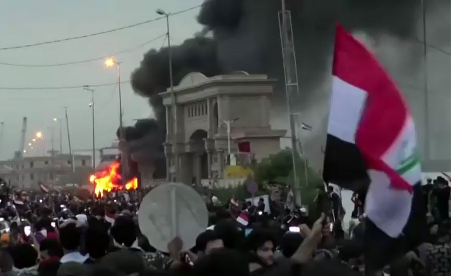عراق، معاشی بد حالی کیخلاف مظاہرے جاری، جھڑپوں میں 15 ہلاک