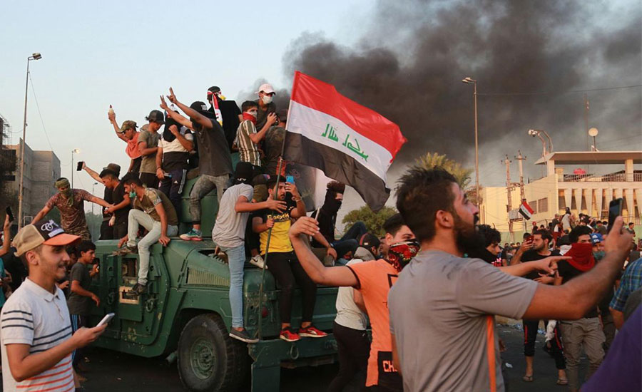 عراق میں پرتشدد مظاہرے، ہلاکتیں 104 ہو گئیں، 6107 زخمی