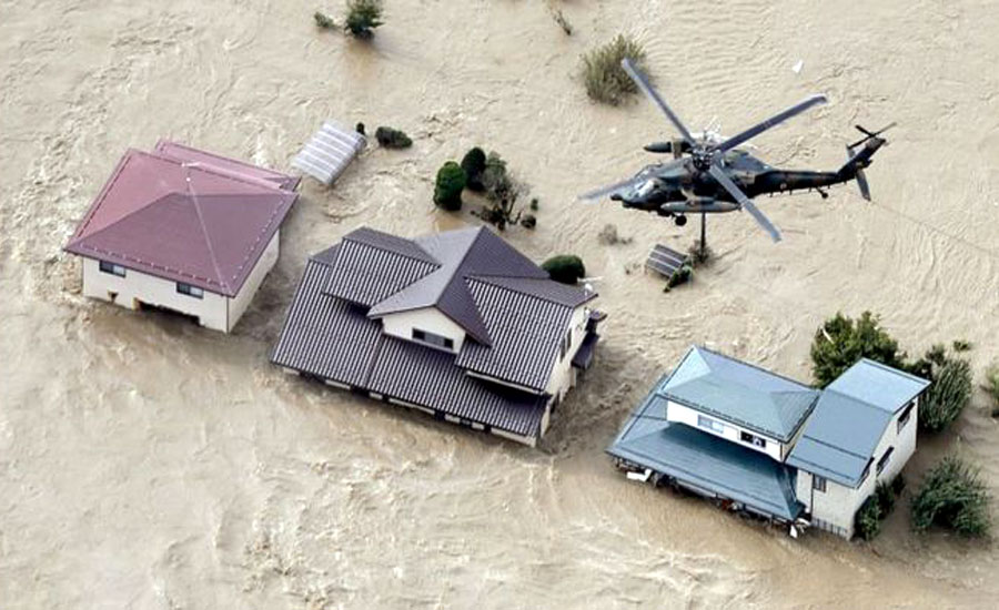 جاپان، سمندری طوفان ” ہیگی بیس“کی تباہی، ہلاکتیں 35 ہوگئیں