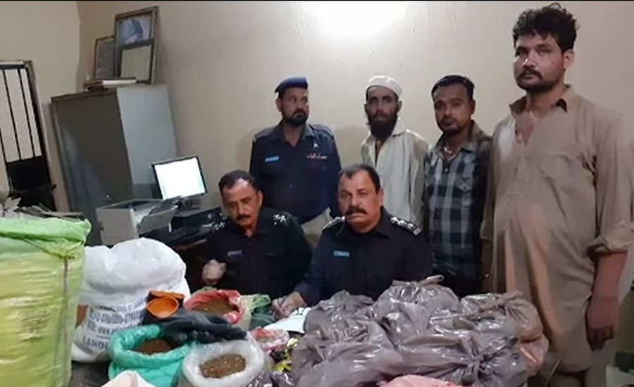 کراچی، گٹکا فیکٹری پر چھاپہ، 100 کلو مضر صحت چھالیہ ضبط، 3 ملزم گرفتار