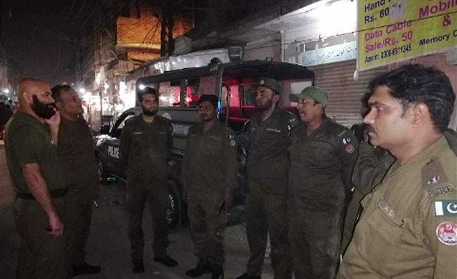 لاہور کے مختلف علاقوں میں رات گئے پولیس کا سرچ آپریشن