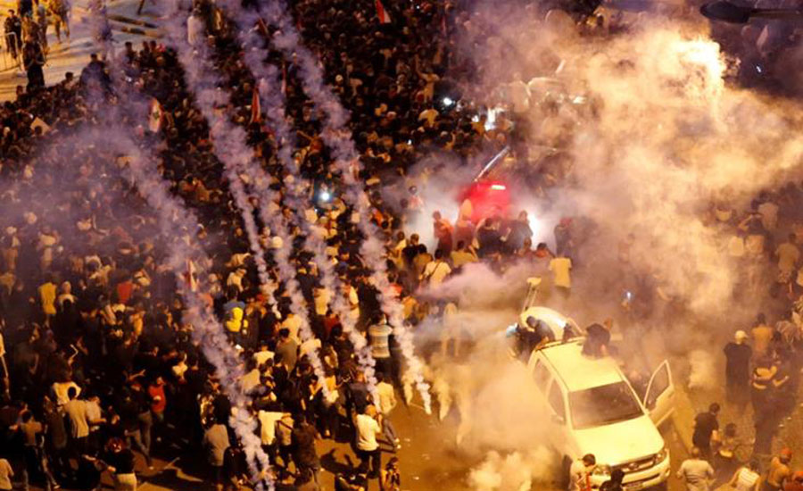 لبنان، معاشی بحران کیخلاف مظاہرے جاری، جھڑپیں، متعدد افراد زخمی