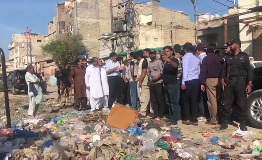 وزیر اعلیٰ سندھ کا کراچی کے مختلف علاقوں کا دورہ، کچرے کی موجودگی پر برہمی کا اظہار