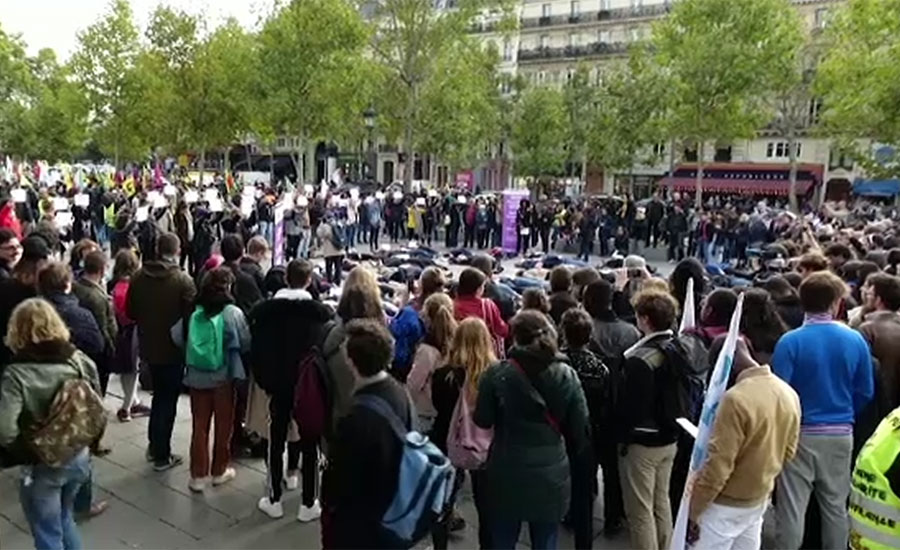 فرانس میں گھریلو تشدد،عورتوں کے قتل کے خلاف بڑا مظاہرہ
