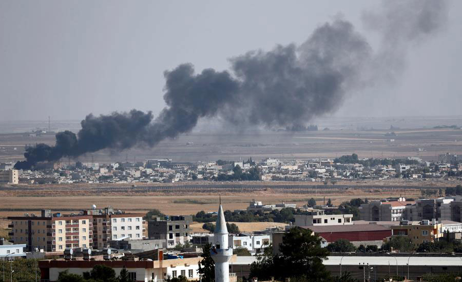 شام، ترک فوج کی  بمباری، 5 شہریوں سمیت 14 افراد ہلاک